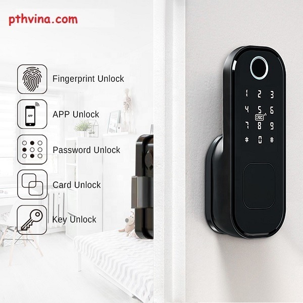 KHÓA CỔNG VÂN TAY CHO KHU NHÀ TRỌ Ở TP HCM 12 Khóa vân tay cho cửa cổng