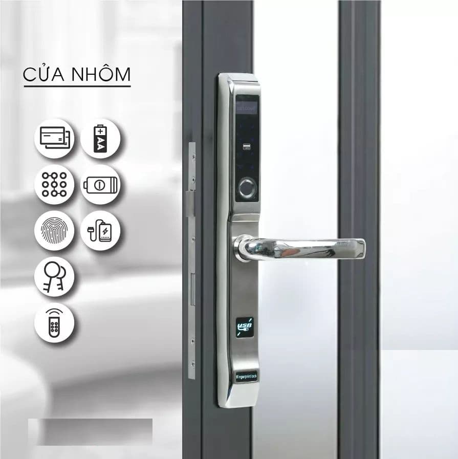 Khoá vân tay cửa nhôm Xingfa: Lựa chọn tốt nhất cho sự an toàn Khoá vân tay cửa nhôm Xingfa: Lựa chọn tốt nhất cho sự an toàn