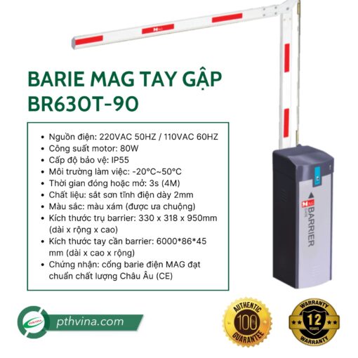 Barie tự động tay gập BR630T-90 MAG