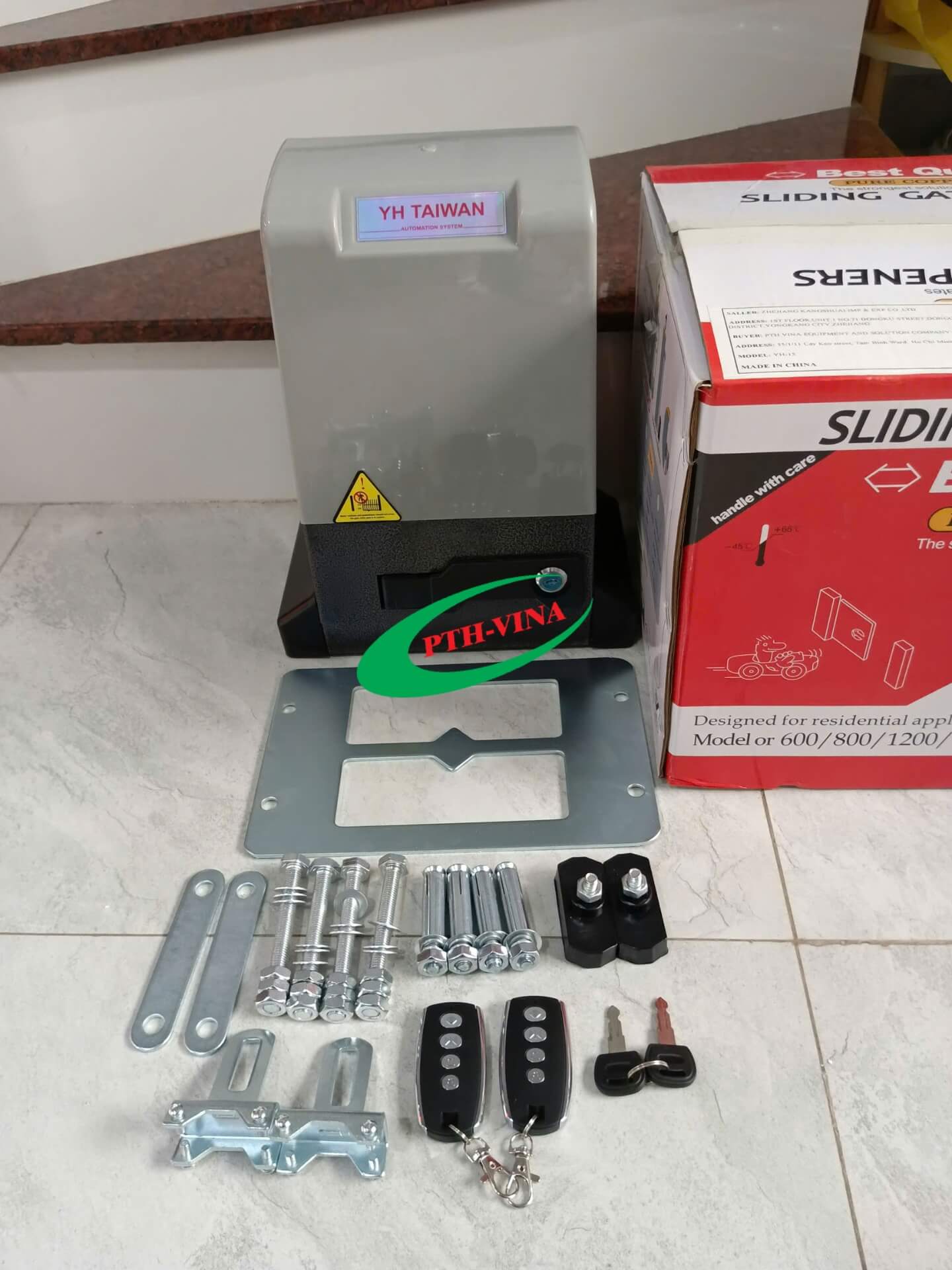 trọn bộ motor cổng lùa yh