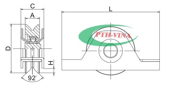 cấu tạo phân lớp bánh xe phi 80mm