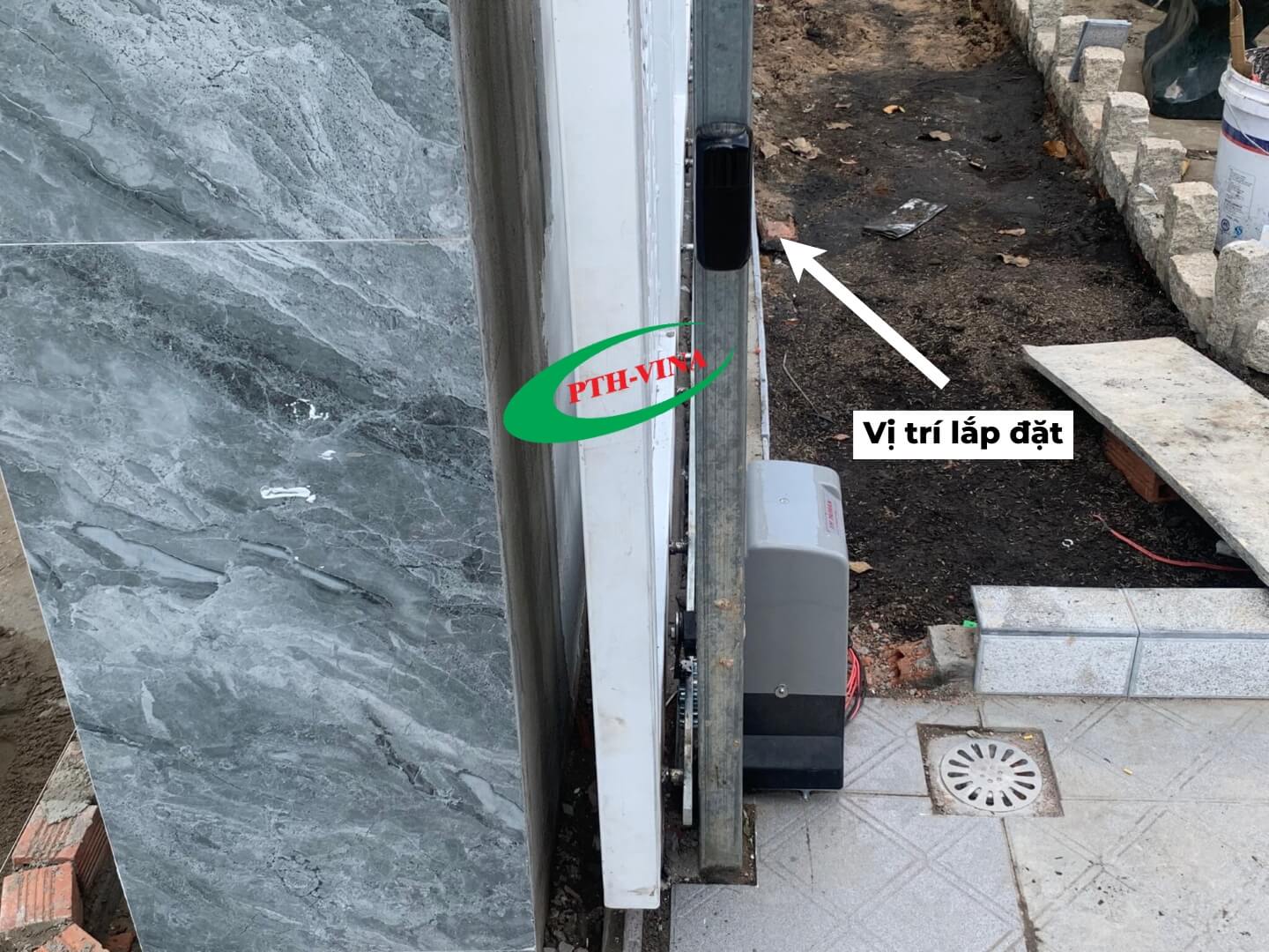 Vị trí lắp cảm biến an toàn cổng cửa