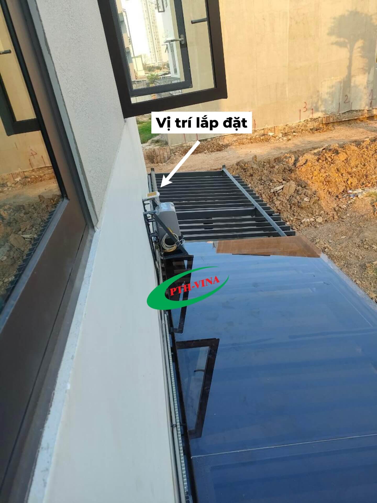 Vị trí lắp đặt cảm biến mưa giếng trời 