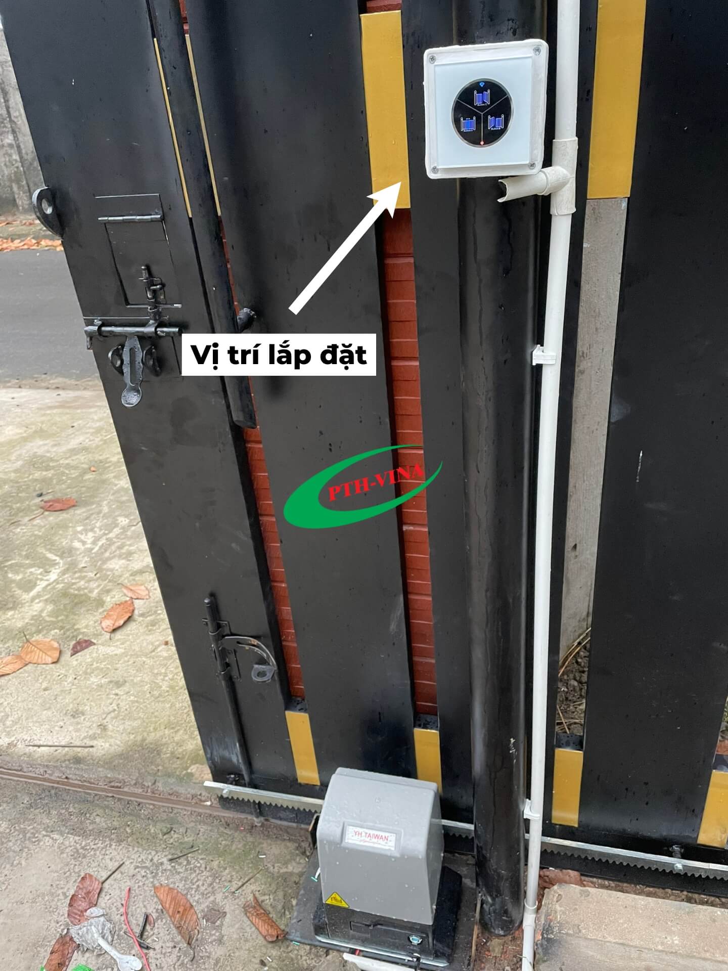 Vị trí lắp thiết bị điều khiển cổng tự động từ xa