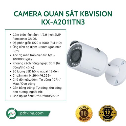Camera quan sát KbVision KX-A2011TN3
