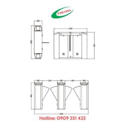 Cổng flap barrier E242