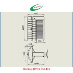 Cổng xoay full height PT-01