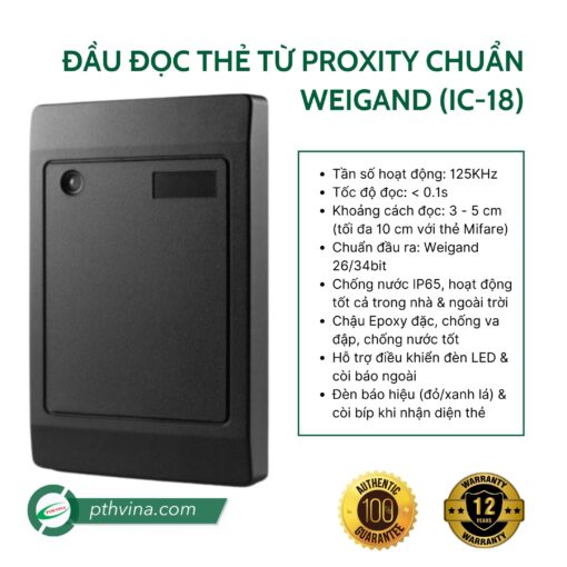 Đầu đọc thẻ từ Proxity chuẩn Weigand (IC-18)