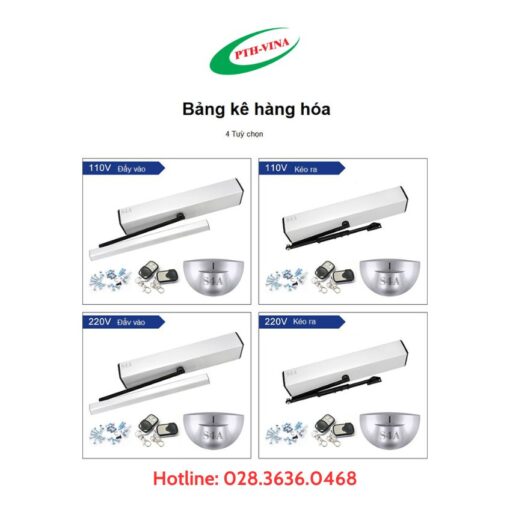 Motor cửa mở cánh tự động