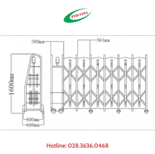 Cổng rào xếp PT-13