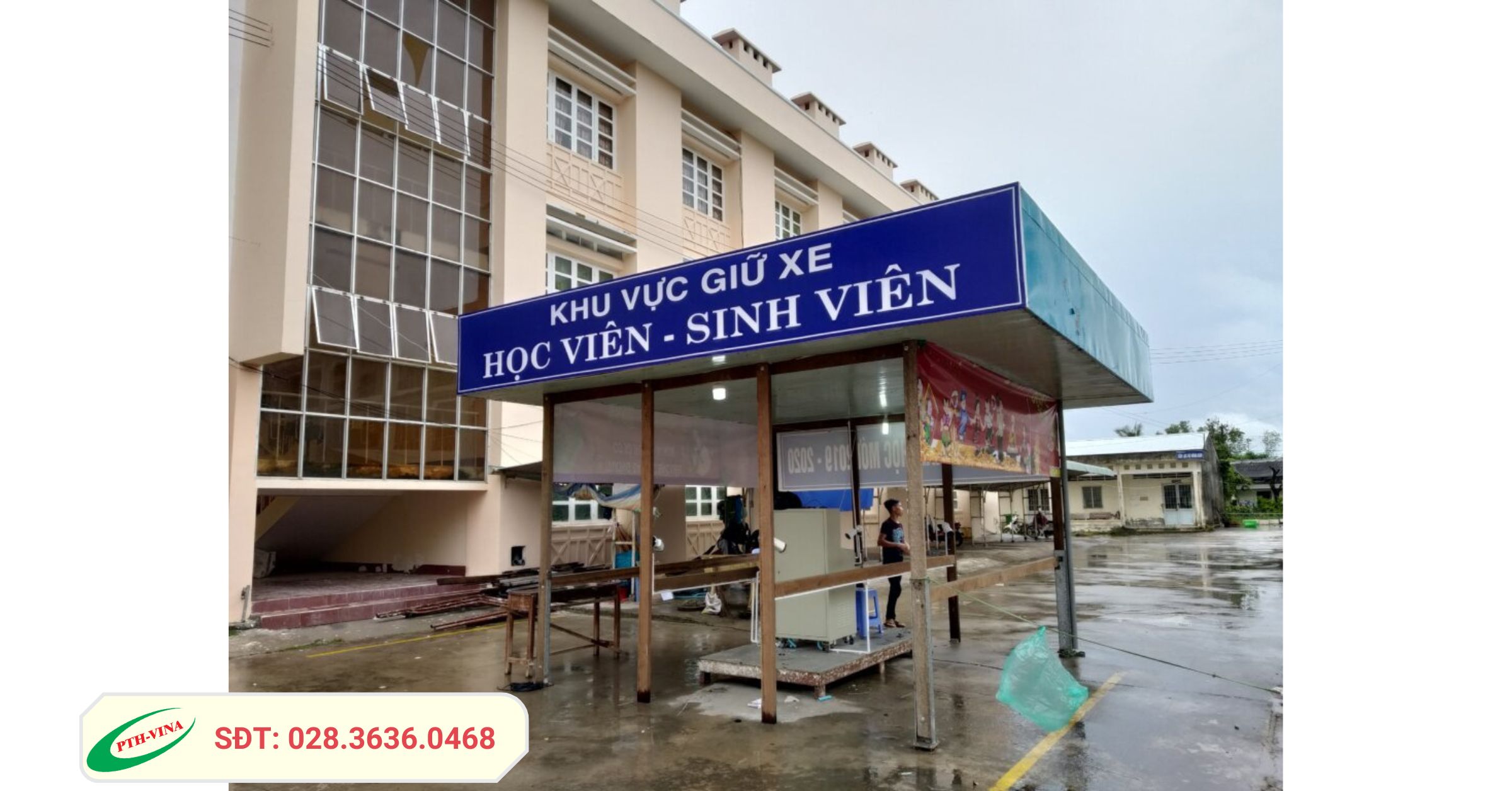 Công trình lắp đặt hệ thống giữ xe thông minh cho đại học Bạc Liêu