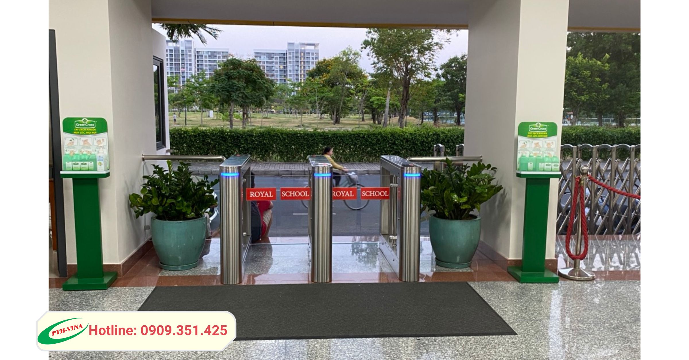 Công trình lắp đặt cổng swing barrier