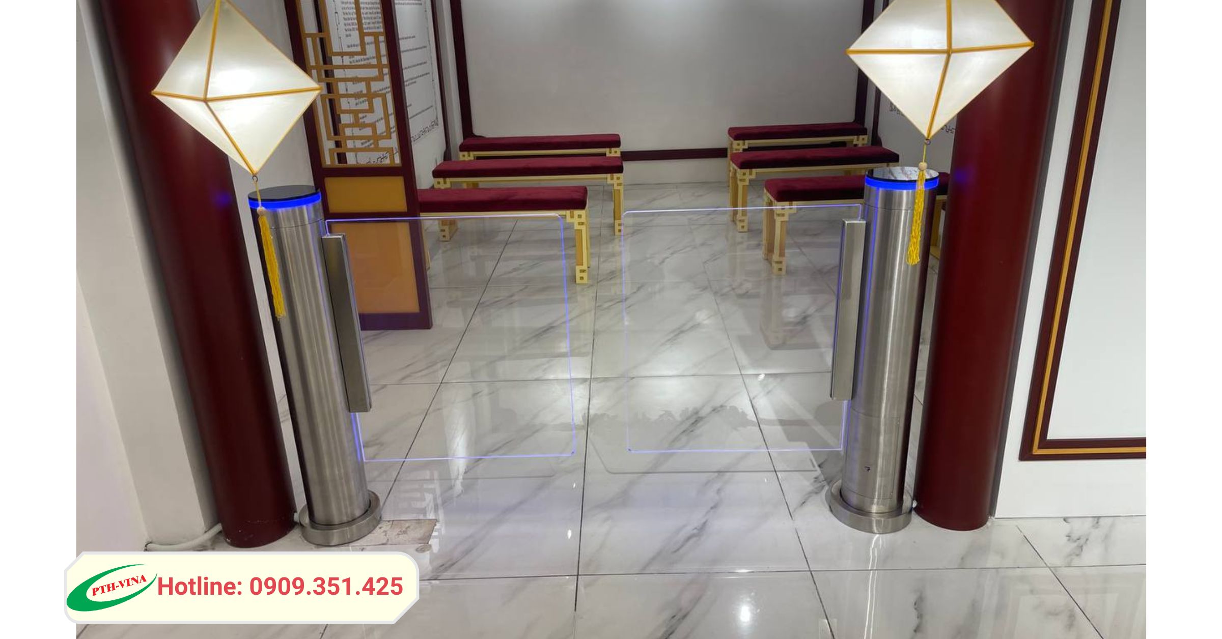 Công trình lắp đặt cổng swing barrier