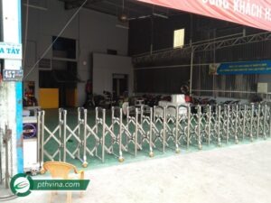 Công trình lắp đặt cổng xếp điện trượt tại Hiệp Bình Phước