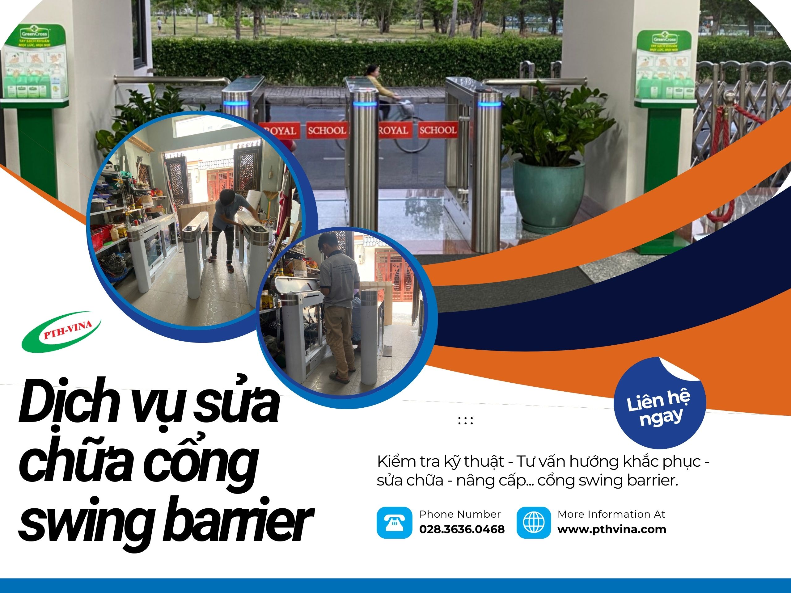 Dịch vụ sửa chữa cổng swing barrier