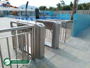 Công trình lắp đặt cổng soát vé hồ bơi tại Bình Phước