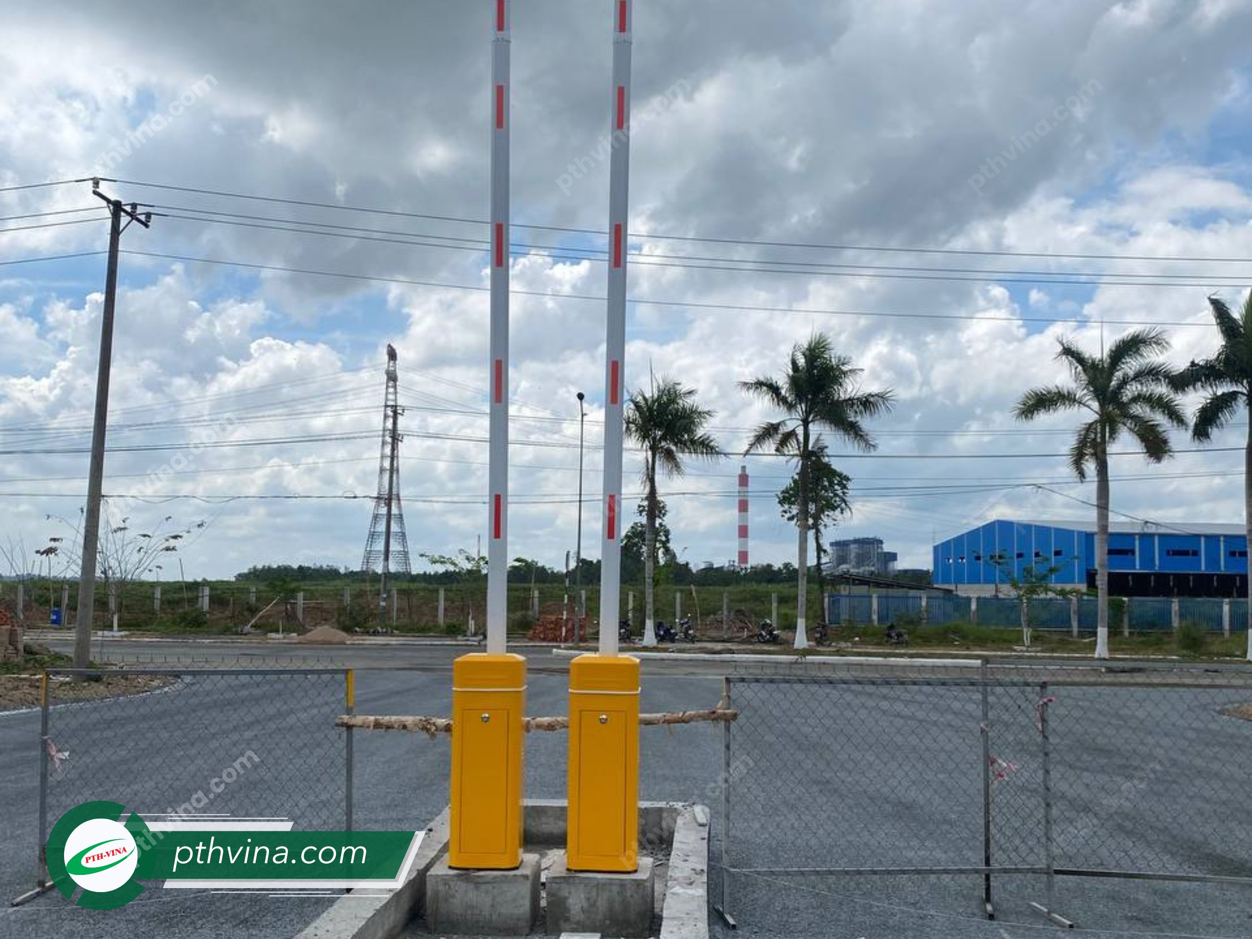 Công trình lắp đặt 4 trụ barie bisen tại Hậu Giang