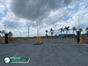 Công trình lắp đặt 4 trụ barie bisen tại Hậu Giang