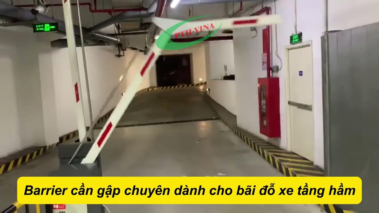 Hình ảnh thực tế lắp đặt Barie tự động MAG cần gập