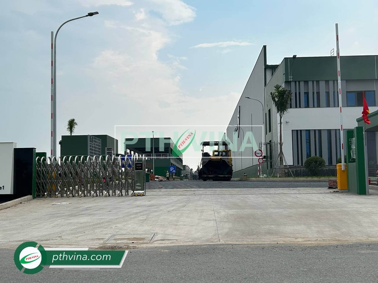 Hình 3: Công trình lắp lắp barie BS-306 tại KCN Nhơn Trạch 6D