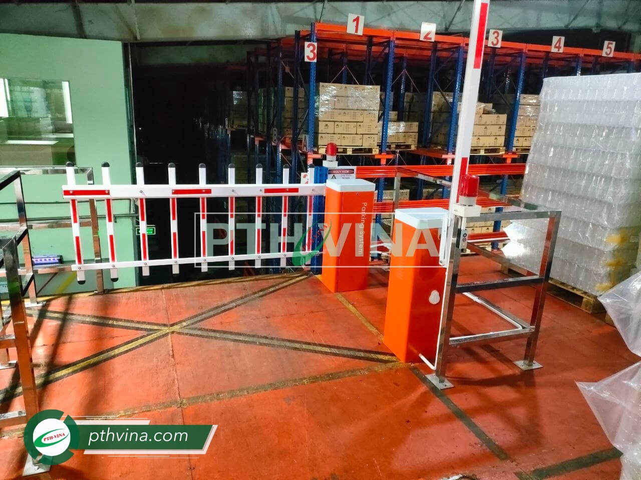 Hình 2: Công trình lắp barie tự động kiểm soát an ninh tại Bình Chánh