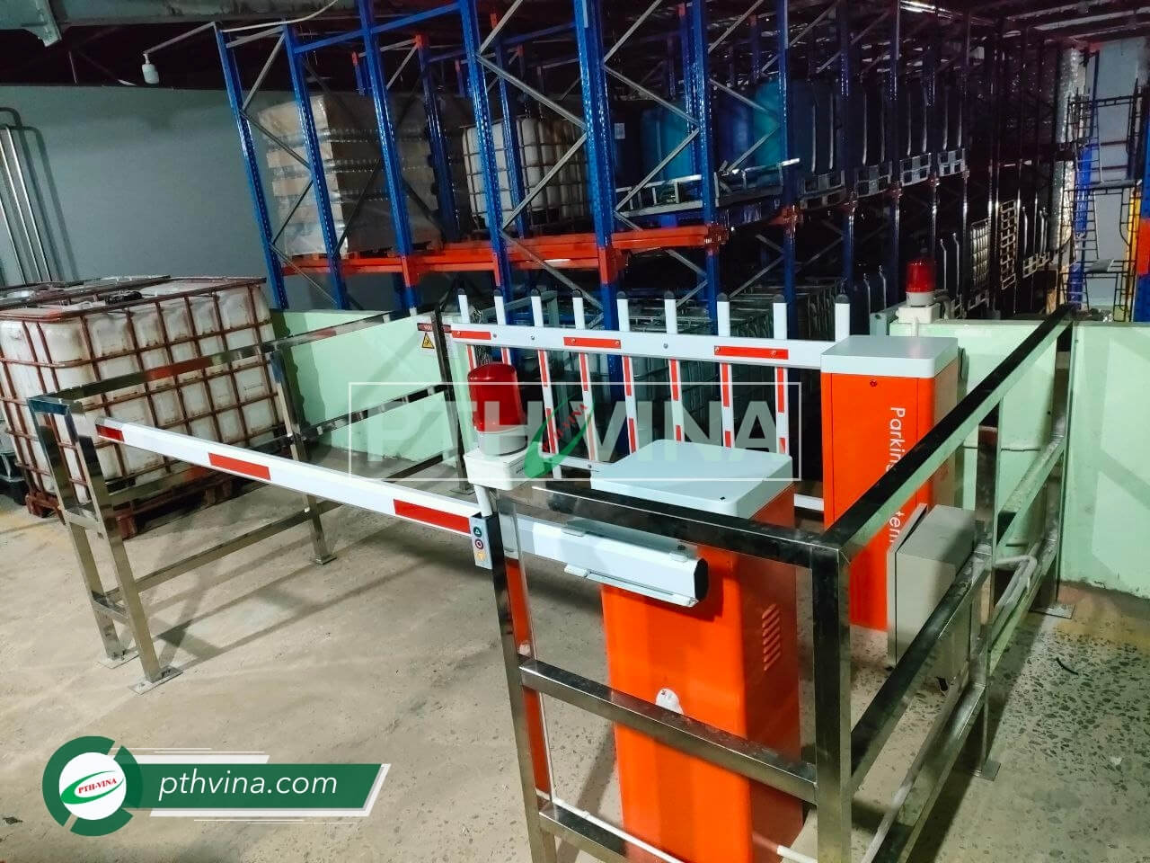 Hình 1: Công trình lắp barie tự động kiểm soát an ninh tại Bình Chánh