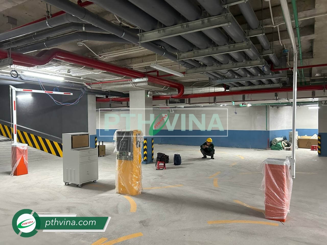 Hình 8: Công trình lắp máy giữ xe thông minh tại chung cư Bcons Lê Trọng Tấn
