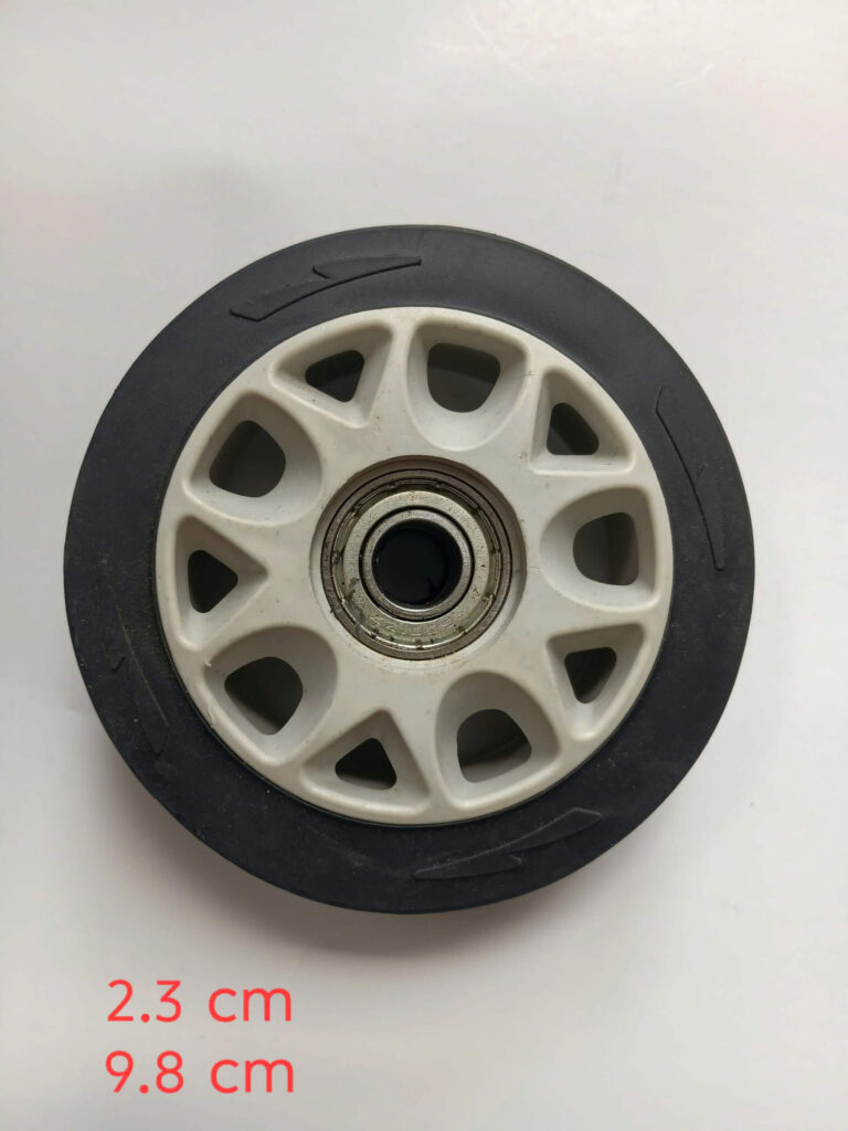 Bánh xe thân cổng xếp chạy bằng điện