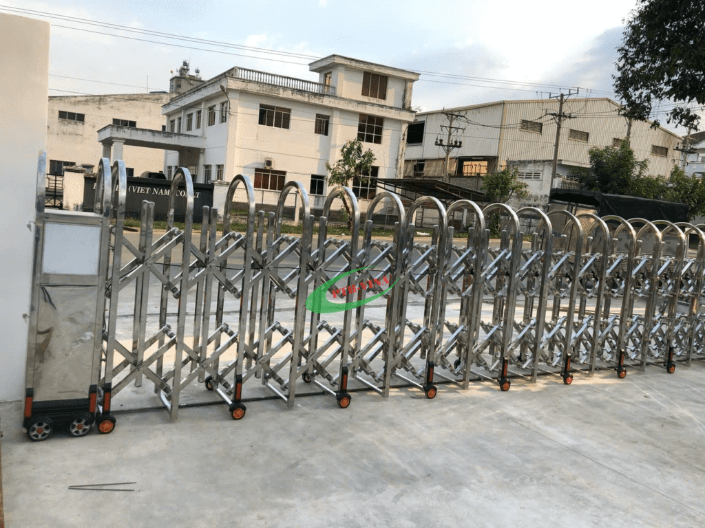 Cổng xếp 1 ray