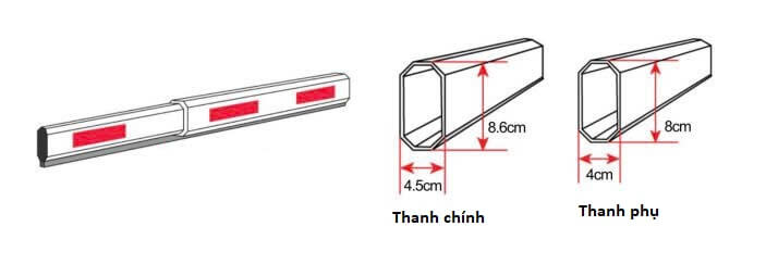 Kích thước thanh nhôm barie Mag