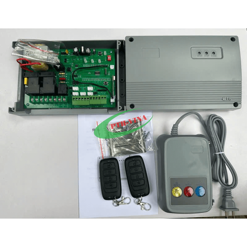 main điều khiển cổng xếp có ray
