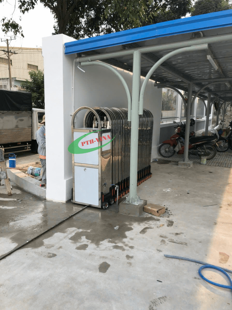 Ray cổng xếp 1 ray