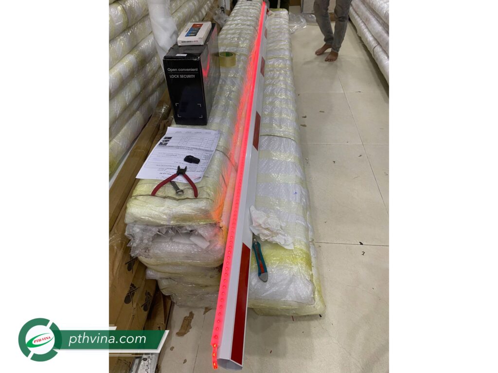 Tay cần nhôm barie có đệm cao su và đèn led