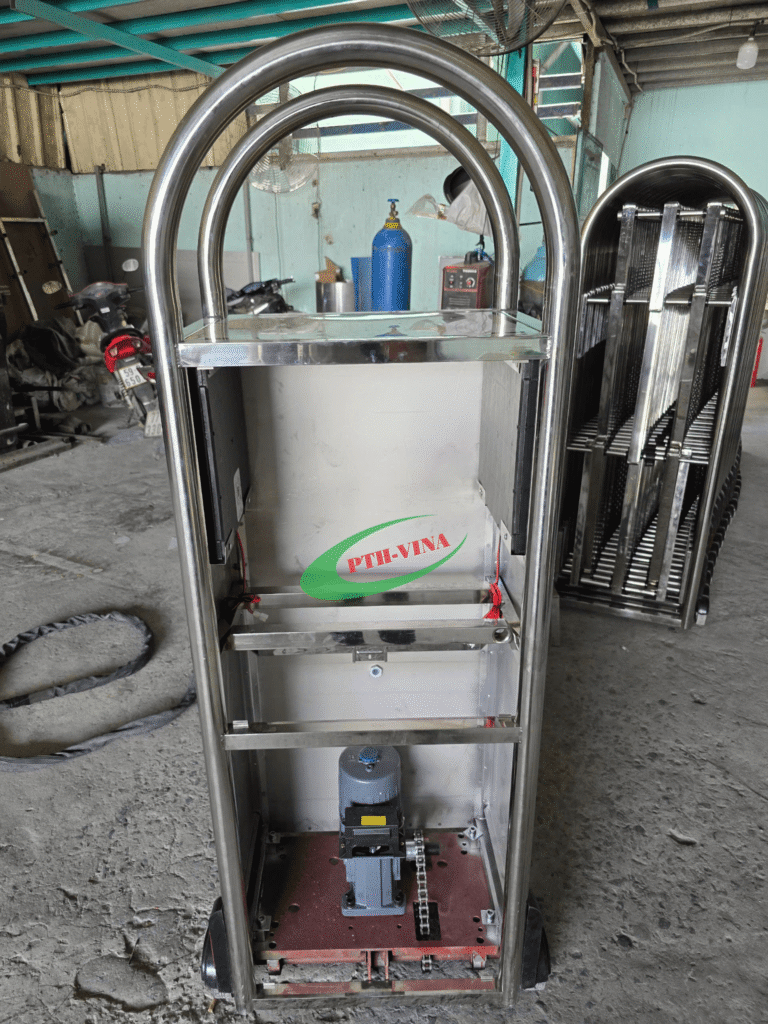 Vị trí lắp đặt motor cổng xếp có ray