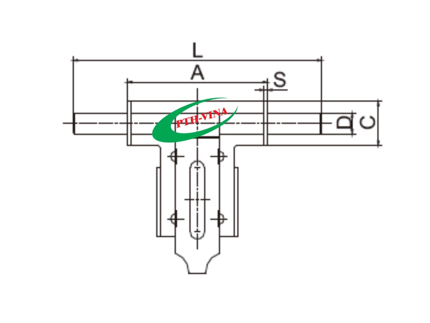 Bản vẽ chốt cửa ngang bằng thép