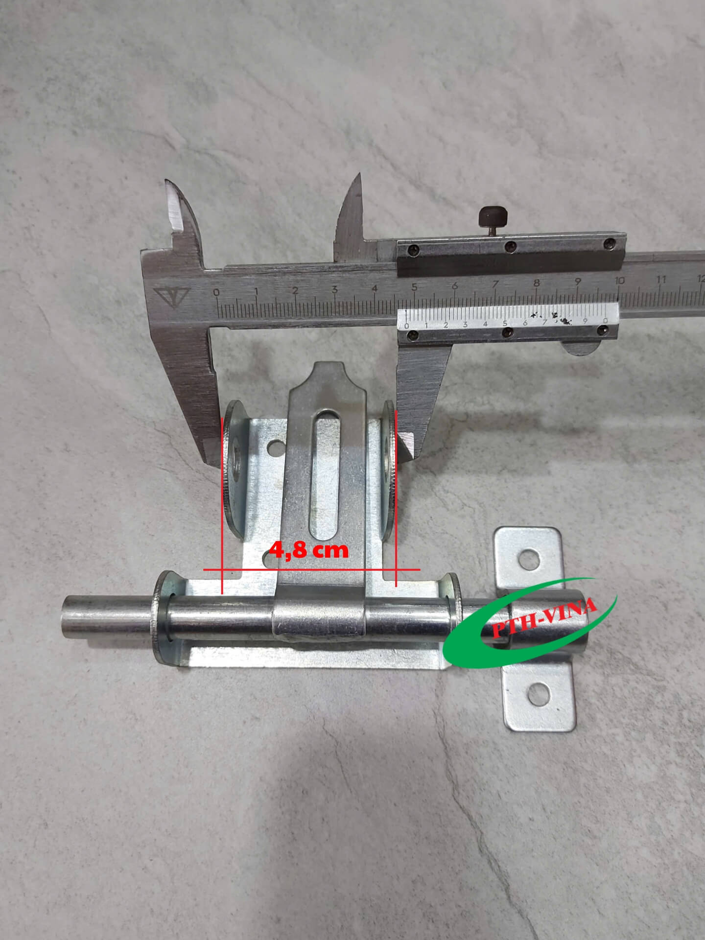 Kích thước chốt khóa cửa ngang bằng thép