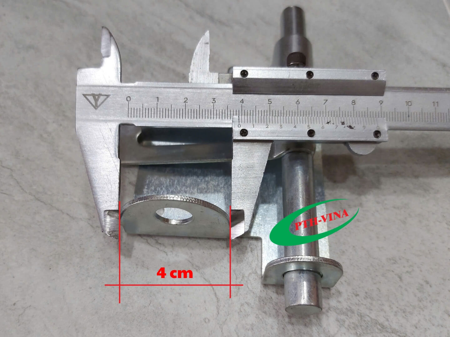 Kích thước chốt khóa cửa ngang bằng thép