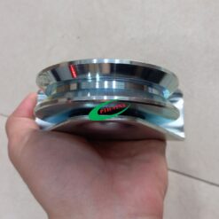Hình ảnh thực tế bánh xe cửa cổng lùa ray V phi 80mm