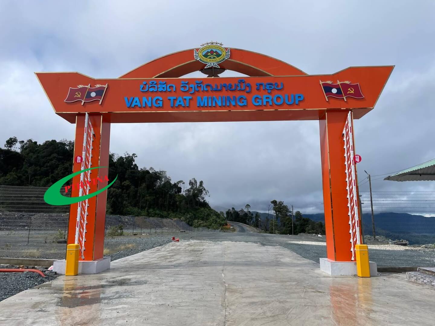 Công trình lắp đặt 2 barrier rào Bisen tại Lào