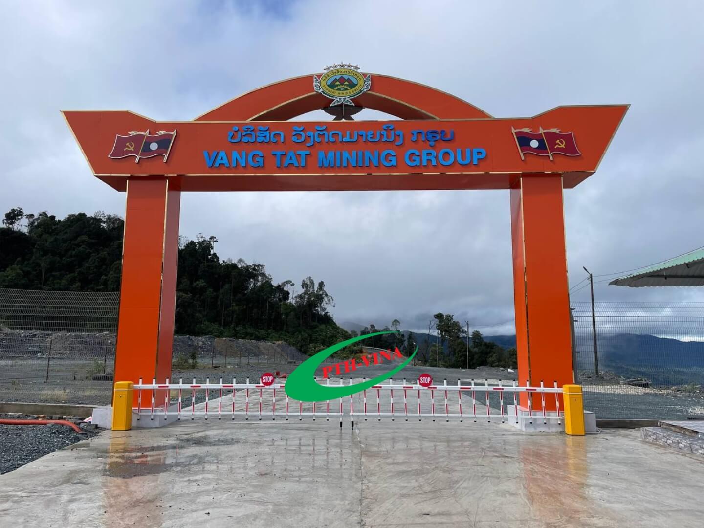 Công trình lắp đặt 2 barrier rào Bisen tại Lào