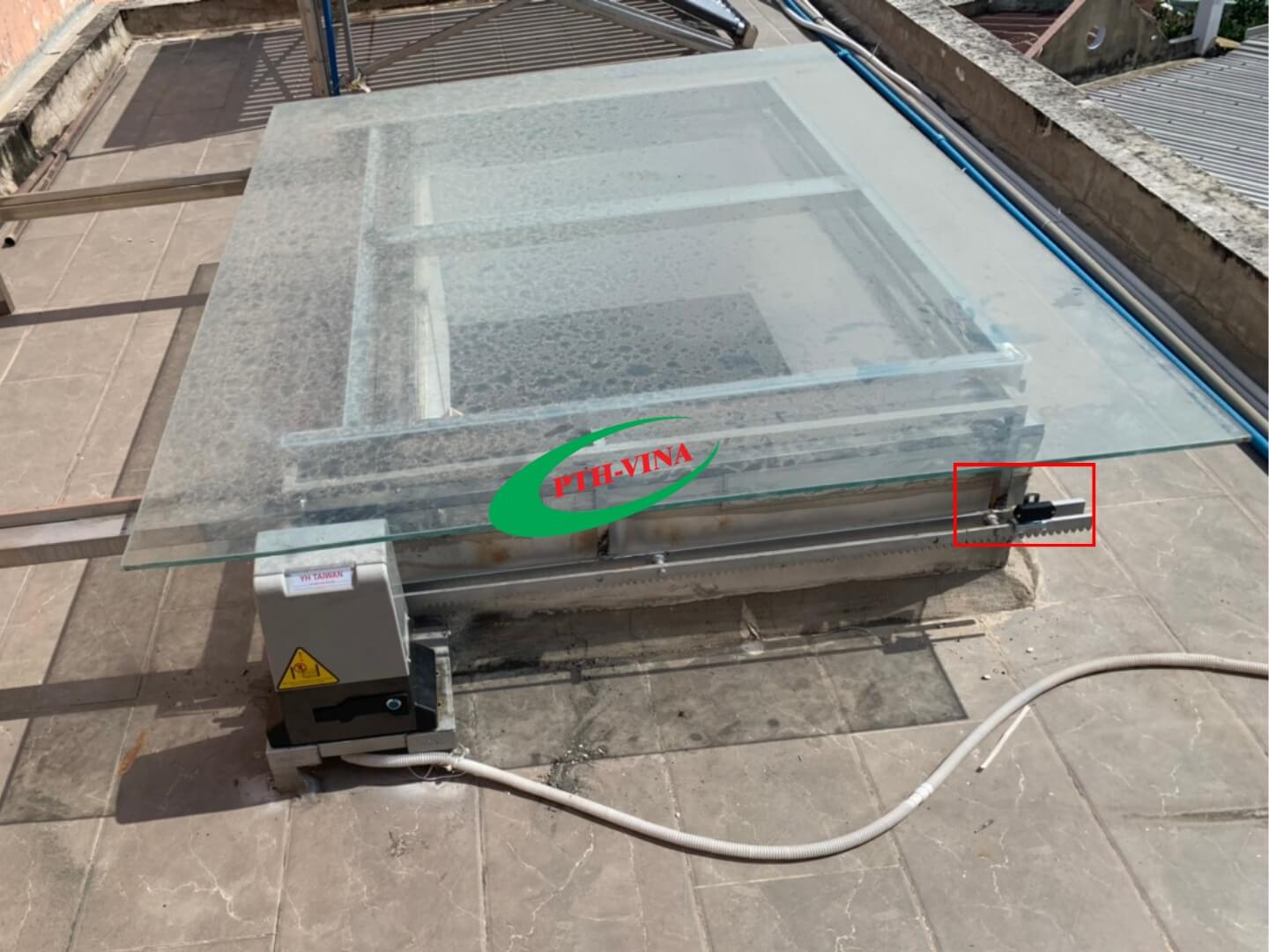 Vị trí lắp cảm biến dừng motor lùa