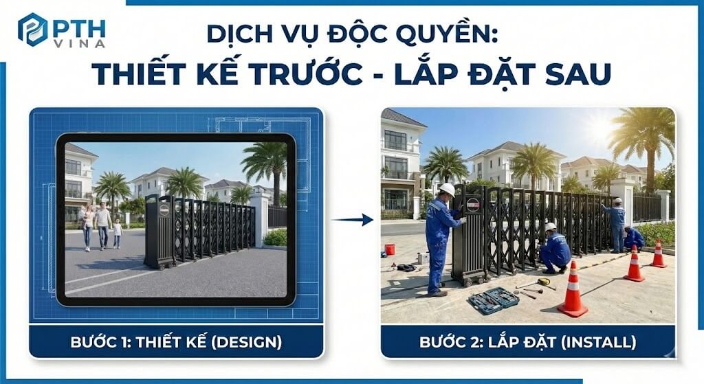 Dịch vụ "Thiết kế trước - Lắp đặt sau" của PTH VINA Dịch vụ "Thiết kế trước - Lắp đặt sau" của PTH VINA