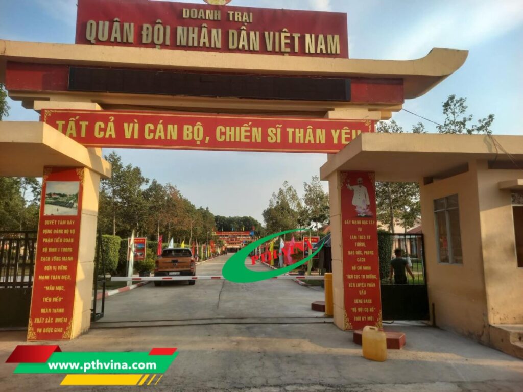Công trình lắp đặt 2 trụ barie Bisen tại Tây Ninh