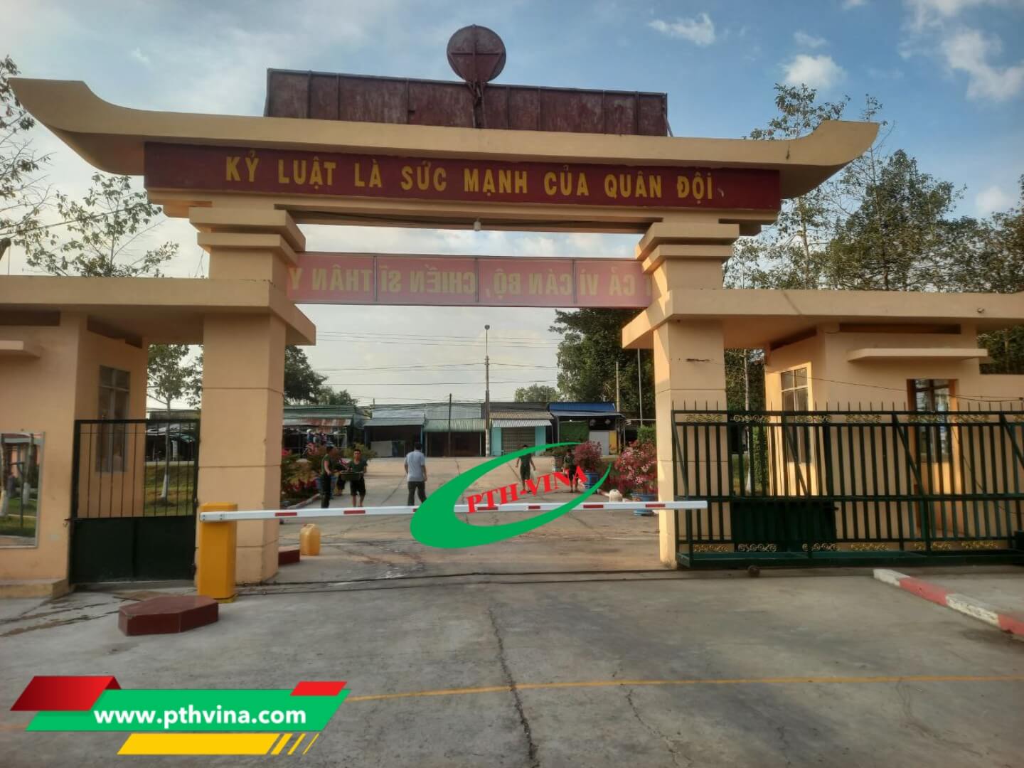 Công trình lắp đặt 2 trụ barie Bisen tại Tây Ninh