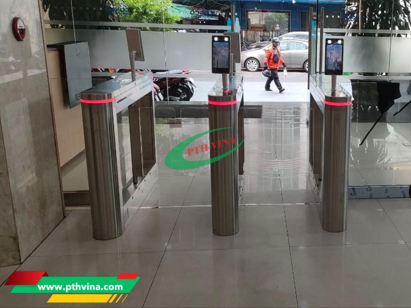 Công trình lắp cổng swing barrier tại Phú Nhuận