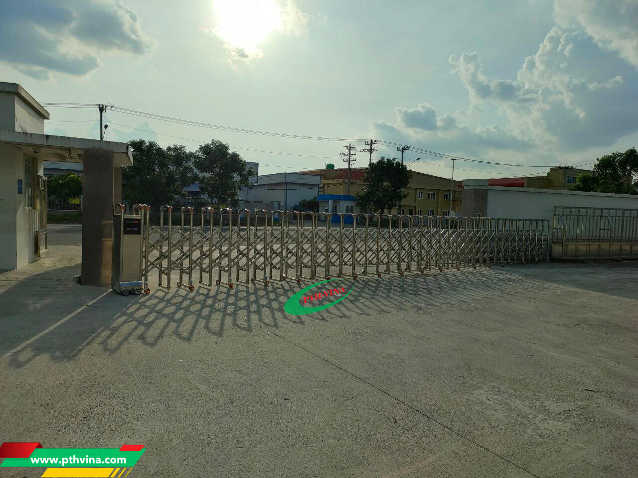 Lắp đặt cổng xếp tại bình dương bình phước long an vũng tàu