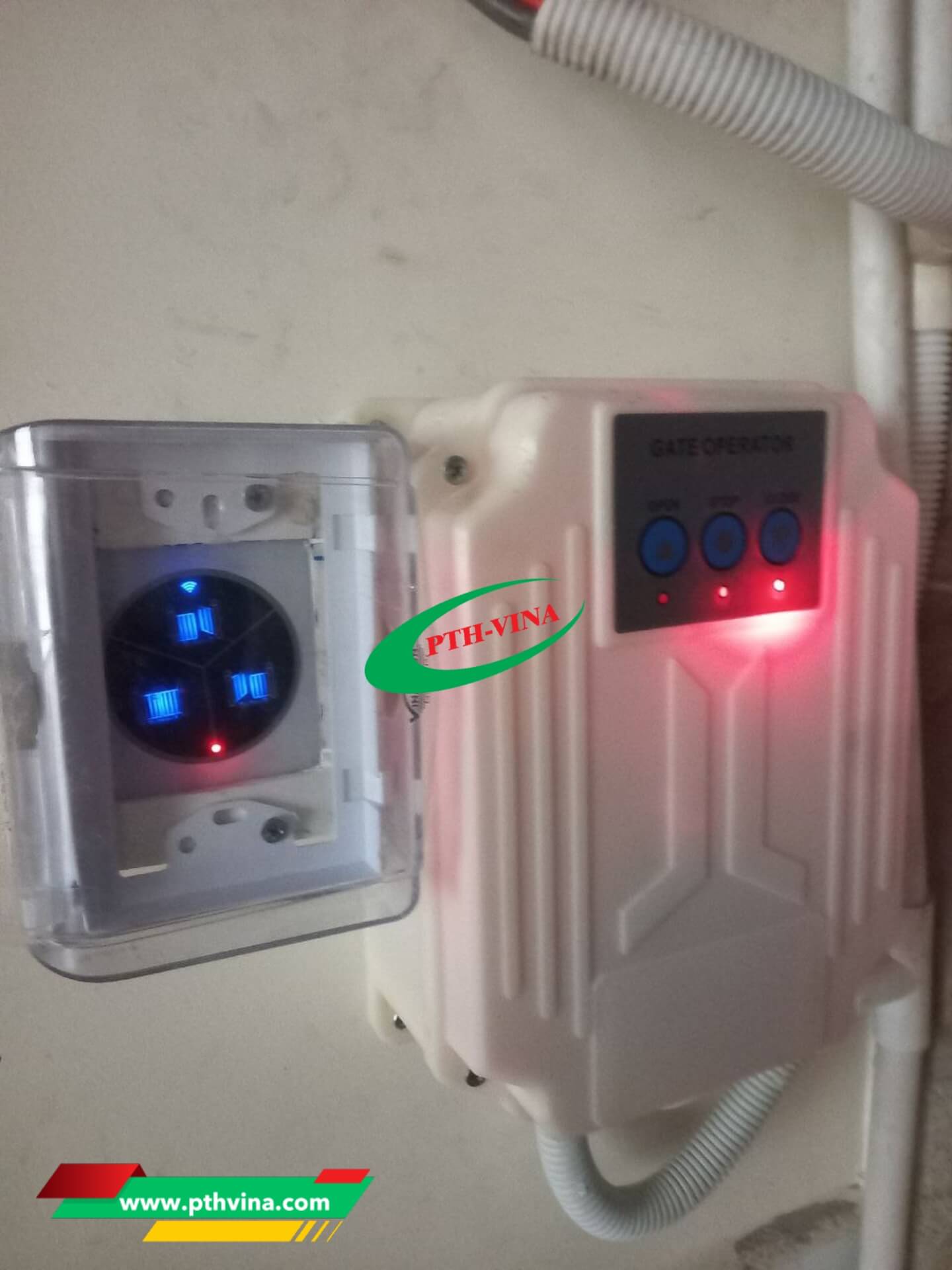 Công trình lắp motor cổng con lăn tại Thủ Đức