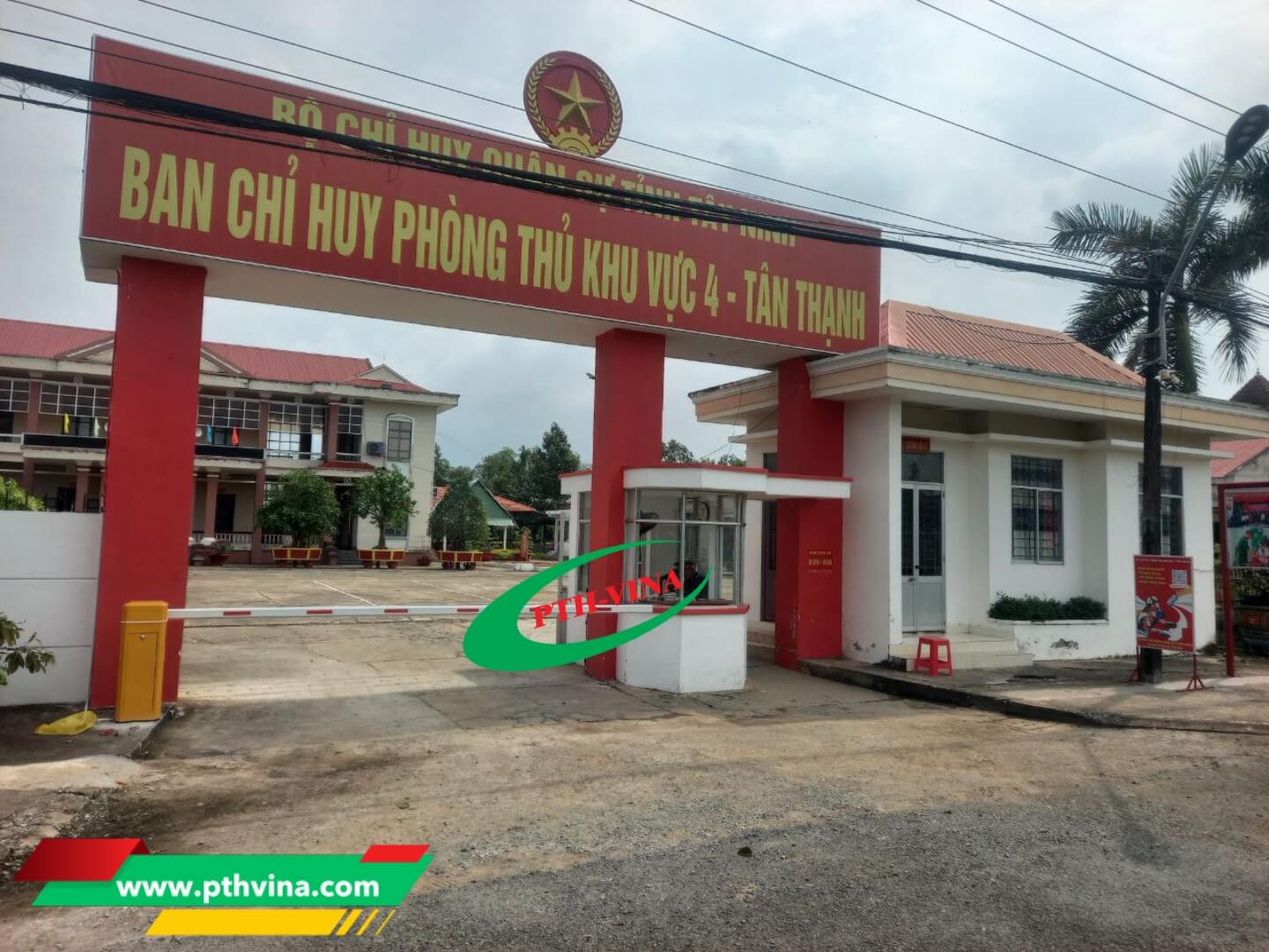 Công trình lắp trụ barie Bisen tại Tây Ninh