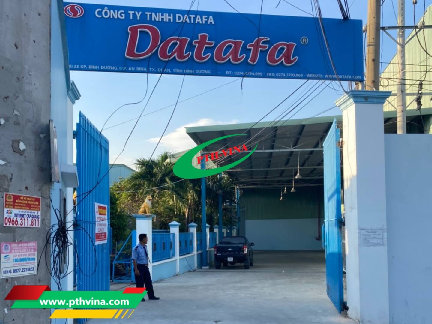 Công trình lắp bộ motor tay đòn cho công ty Datafa