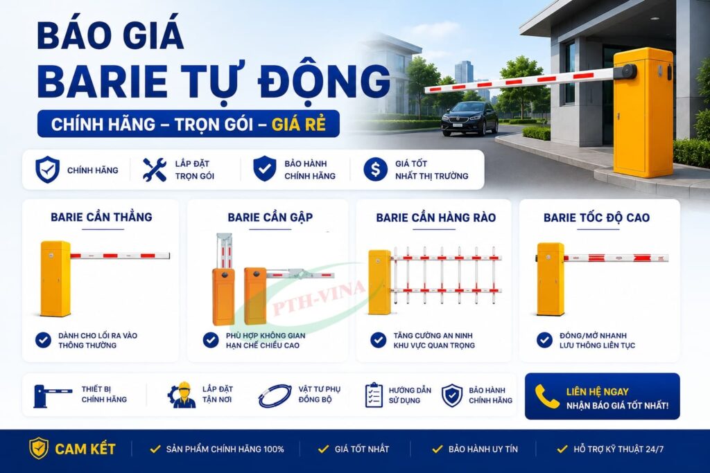 Báo giá barie tự động - PTH VINA